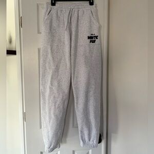 White Fox Light Gray Sweatpants